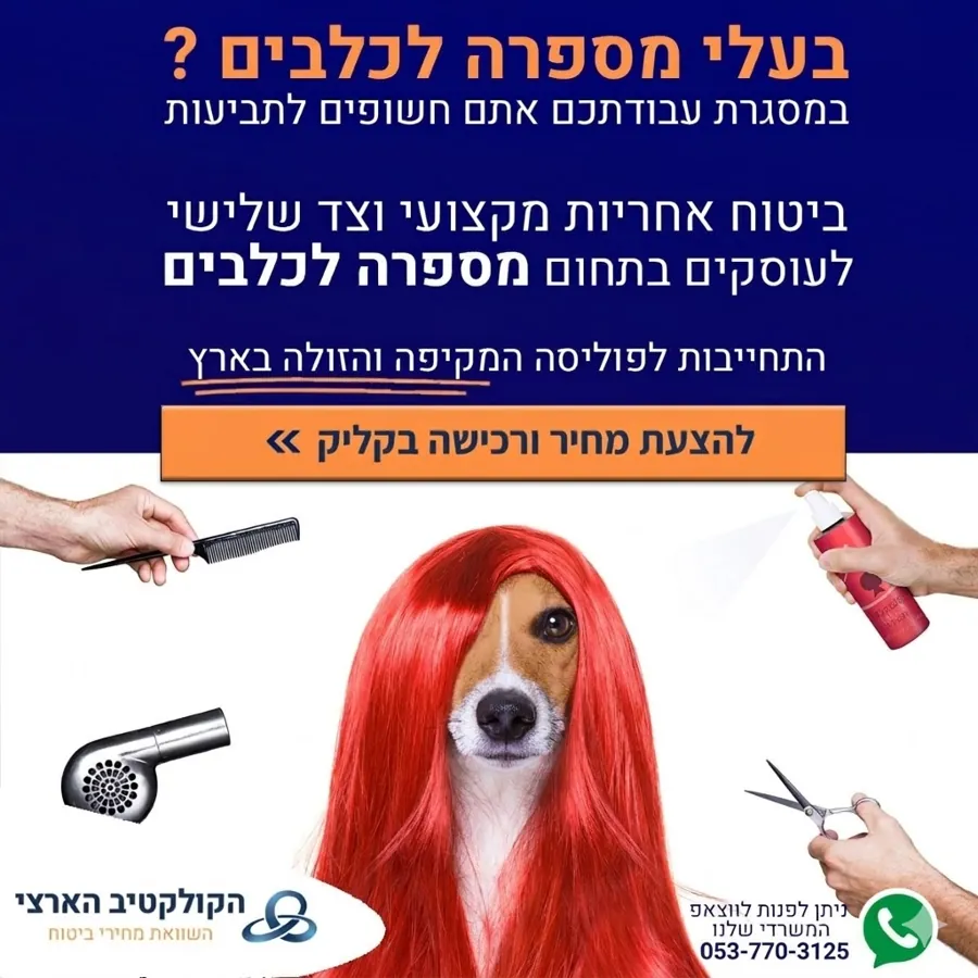 מספרת כלבים? — ביטוח — הקולקטיב הארצי